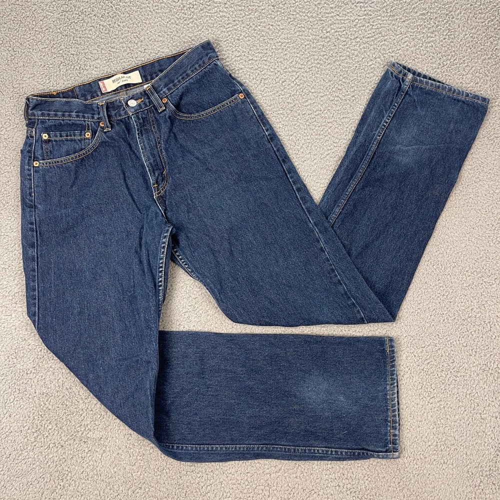 Vintage Levis Jeans 505 Mens 30x33 Blue Made in Canada Straight‎ Leg Y2K